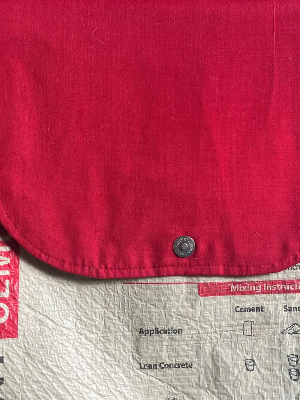 Upcycled Elephant Brand Cement Messenger Bag Handmade in Cambodia Malia Designs